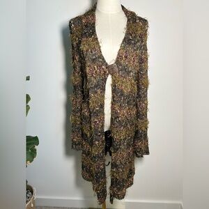 VTG Y2K BALL OF COTTON Silk Blend Knit Cardigan